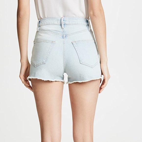 Denim Le Vintage High Waist Shorts - Picture 3 of 9